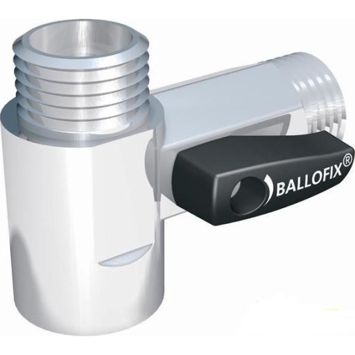 Ballofix® Tee m/avstegning - 1/2" Tekniske installasjoner > Rør &amp; rørdeler