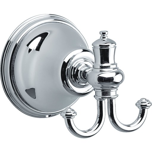 Damixa Tradition Håndklædekrog Krom Dobbelt