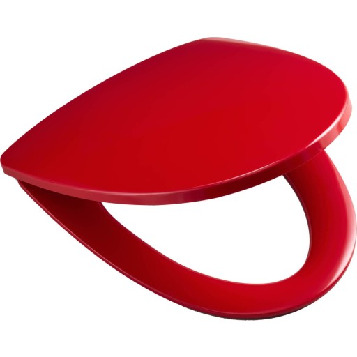 Ifö Sign toiletsæde, aftagelig, rød billede