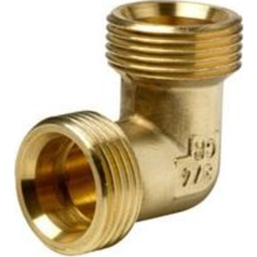 Wavin Tigris Skruefittings - Vinkel 90 fittingskrop med koblingsnipler, ?" x ?"