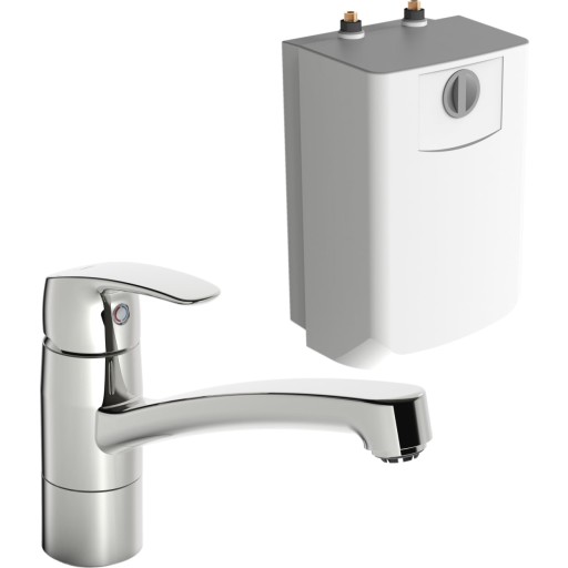 Oras Safira kkkenarmatur, 5 liter varmvandtsbeholder, Normal tud, 1-grebs, Krom