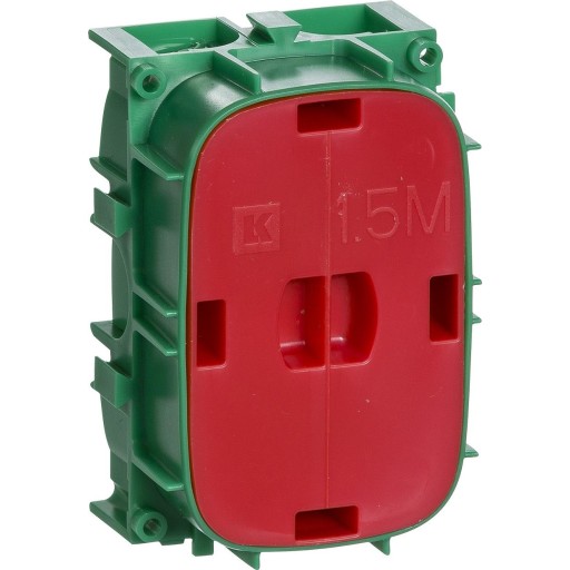 LAURITZ KNUDSEN Fuga® indmuringsdåse 1,5 modul, grøn.