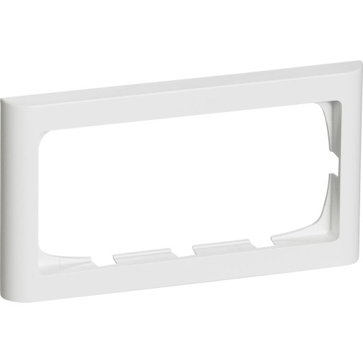 LAURITZ KNUDSEN FUGA® ramme Softline 63 2 modul vandret til 2 modul indsats, hvid.