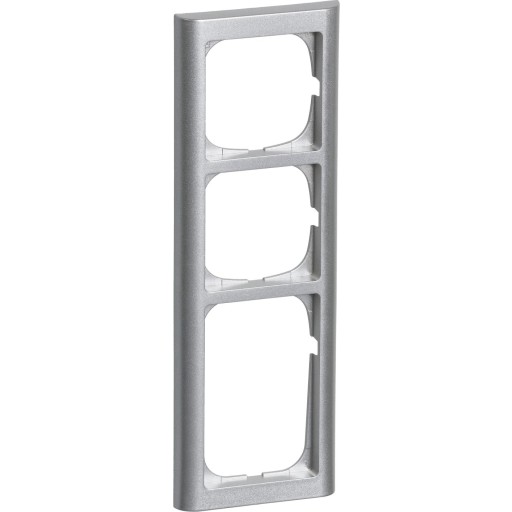 LK FUGA Softline 63 Ramme 3½ Modul - Stålmetallic