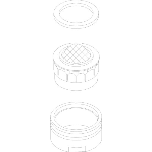 Damixa reparations sæt luftblander M24x1 - 1305000