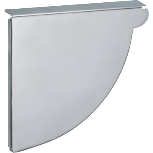 VM Endebund Tv. 400 mm Kvartrund. Blank Zink/Natur - Tages ikke retur -