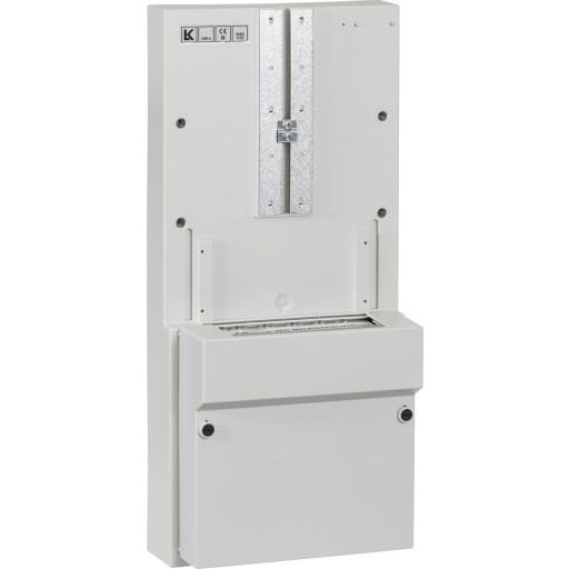 LAURITZ KNUDSEN Udvendig målertavle UM-S for stikbenstilslutning BxHxD: 250x560x137 mm lysegrå