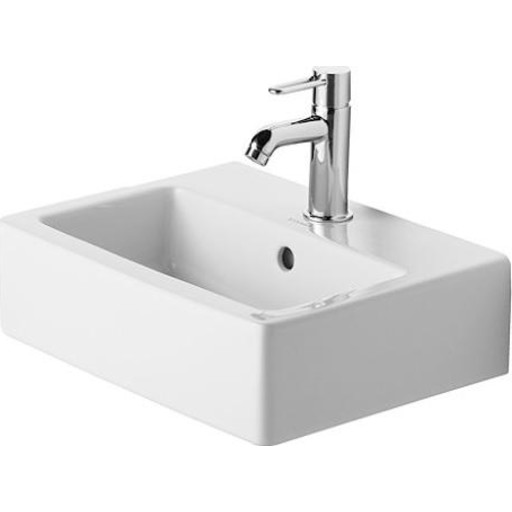 Duravit 0704450000, Vægmonteret håndvask, Keramisk, Hvid, 450 mm