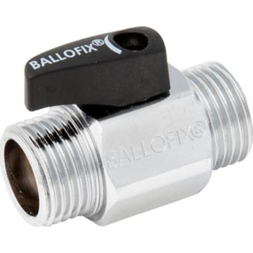 Ballofix kuleventil 1/2" nippel/nippel Tekniske installasjoner > Rør &amp; rørdeler