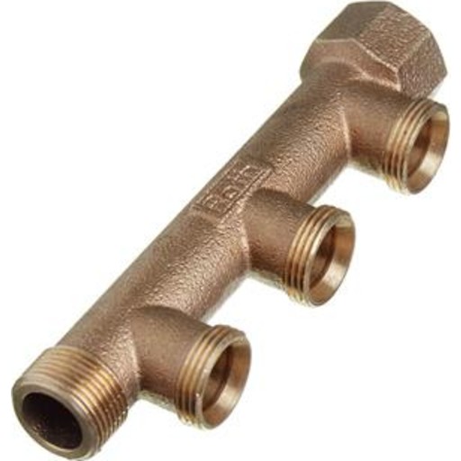 Roth rødgods fordelerrør 3/4", 3 afgreninger 3/4" billede