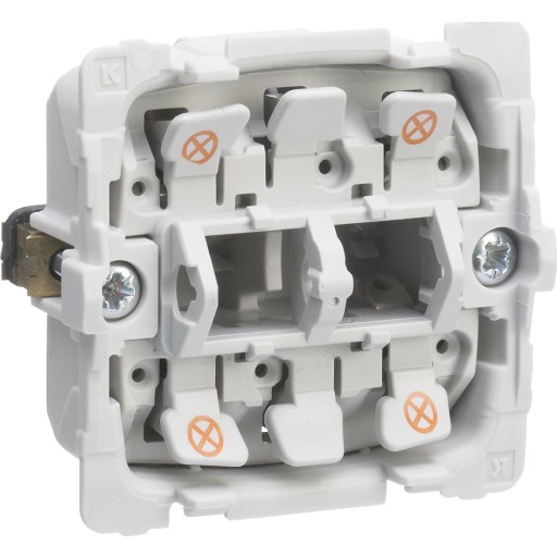 LK FUGA Lampeholder for 2 lamper, 1 modul billede