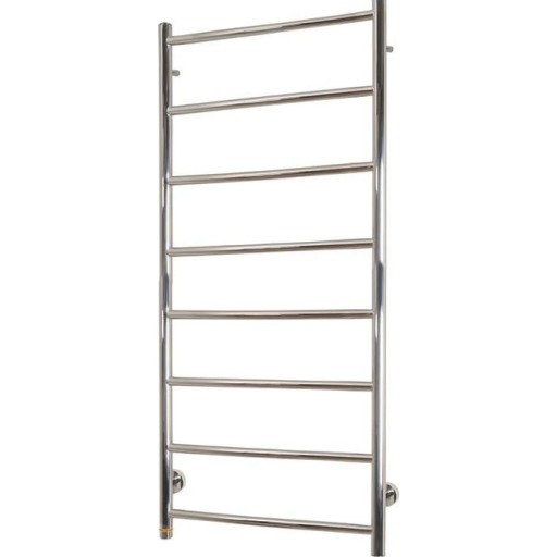 Kriss polaris elektrisk håndklædevarmer 1200 x 500 mm. 120 watt, m/duo regulering. poleret rustfrit stål