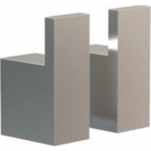 Frost Quadra håndklædekrog, 2 stk., rustfrit stål