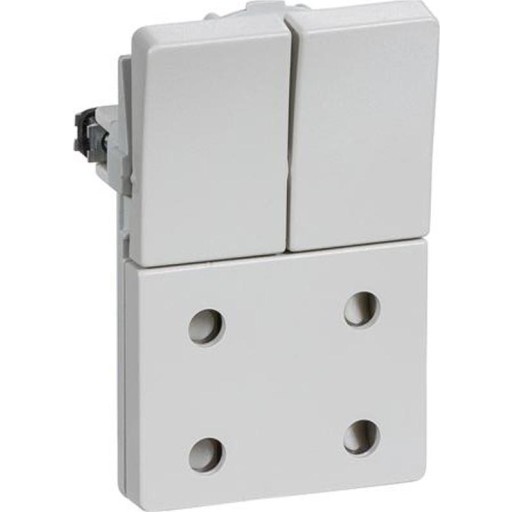 LK Fuga dobbelt stikkontakt, lysegrå