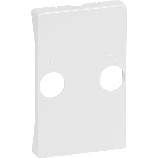 LAURITZ KNUDSEN TV og Radio afdækning til antenneudtag T2 2 stik FUGA® Farve: hvid.