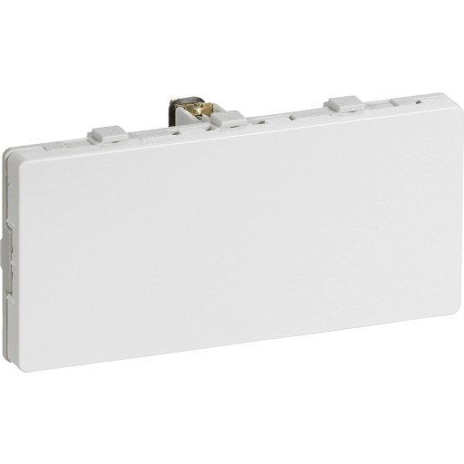 LAURITZ KNUDSEN FUGA® blænddæksel 2 modul vandret, hvid.