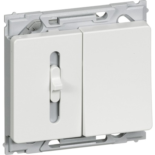 LK OPUS 66, Skydelysdmper LED-S 120 VA med korrespondance, 1 modul, hvid - Lauritz Knudsen
