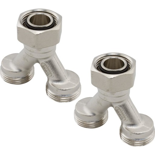 Uponor Fluvia dobbeltfordeler 2xG3/4-3/4" Euro