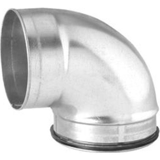 Ventilations kort bøjning muffe/nippel 90gr. - Ø100mm