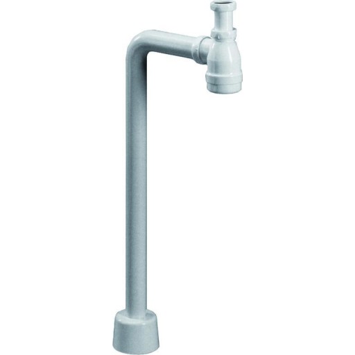 Purus Pungvandlåssæt 40mmx1 1/4x695 med kobling afløbsrør/roset hvid PP/ABS