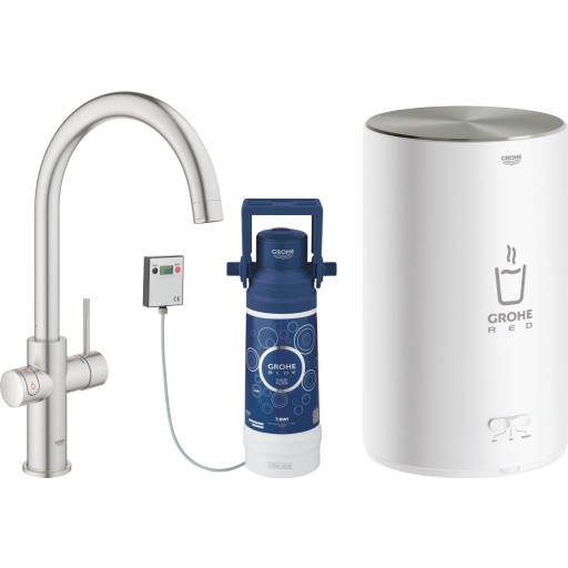 Grohe Red Duo M köksblandare, kokande vatten, stål