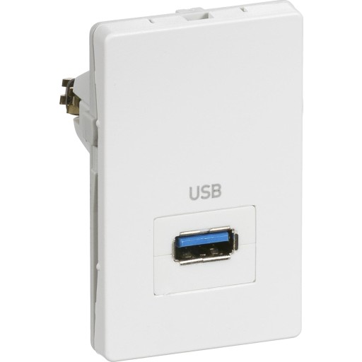 LK FUGA USB 3,0 udtag, 1,5 modul, hvid billede