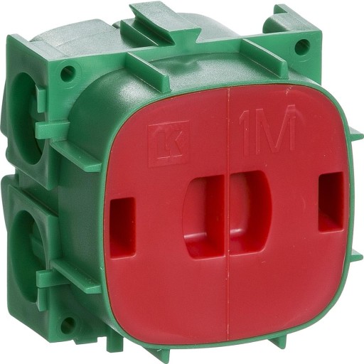 LK FUGA dåse for indmuring dybde 49mm 1 modul, Grøn, AAK504D0221