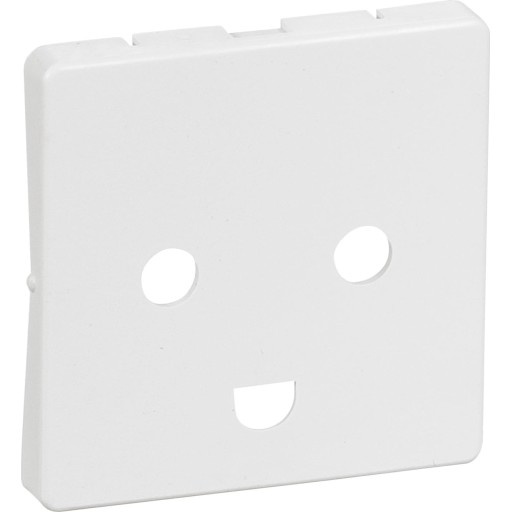LAURITZ KNUDSEN FUGA® afdækning til stikkontakt 1 modul 2-pol med jord, gl. type uden krave hvid.