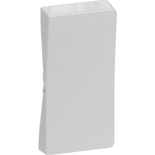 LK FUGA - Halvtangent til 13A 1-polet med halvmodul lampe, krone eller dobbelt korrespondance afbryder, 1 modul, lysegr