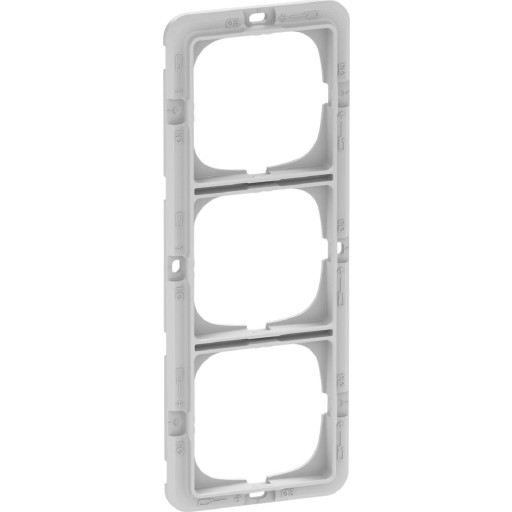 LAURITZ KNUDSEN Teknisk monteringsramme for FUGA SOFT, CHOICE & PURE designrammer 3 modul.