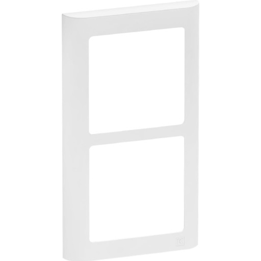 LK Fuga Design Ramme 63 Soft 2x1 Modul Lodret - Hvid