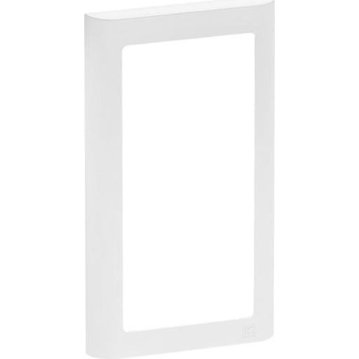 LK Fuga Design ramme 63 soft 1x2 modul lodret, hvid billede