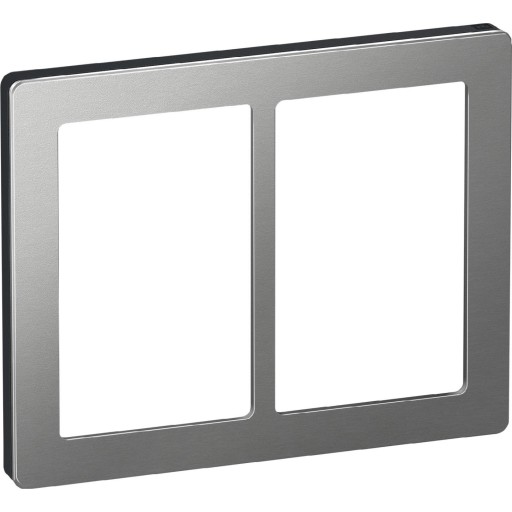 10 stk LK Fuga Pure designramme, 2x1,5 modul, stål billede