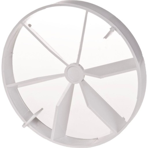 Duka lukkespjæld - PVC, Hvid, Ø100 mm, Til EL 600, EL 700 og S7