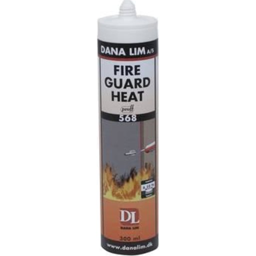 Dana Lim Fire Guard Heat 568 ovnkit, 290 ml (Opp til 1200 °C) Verktøy > Tetningmasse &amp; lim