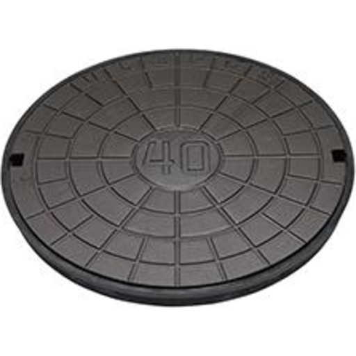 Ulefos dæksel m/pakning 40 ton, Ø667 mm