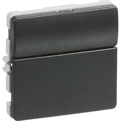 LK Fuga svagstrømstryk 2 slutte, 1 modul, koksgrå billede