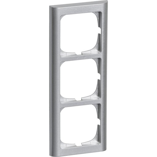LK FUGA - Softline 63 lodret ramme, 3 modul, stlmetallic