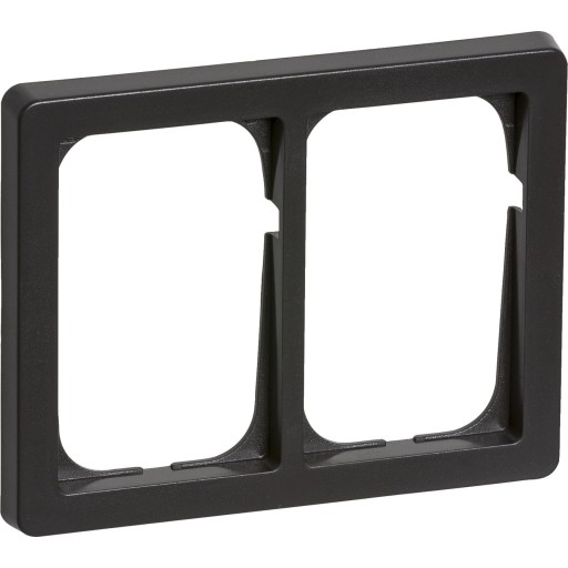 LAURITZ KNUDSEN FUGA® ramme Baseline 63 1,5 modul, dobbelt vandret grå.