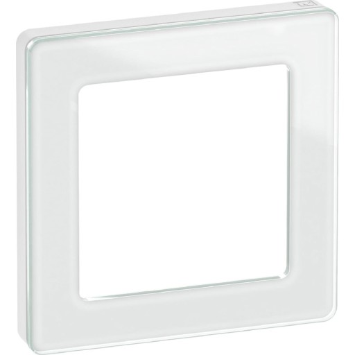 LAURITZ KNUDSEN FUGA PURE designramme glas 1 modul, hvid.