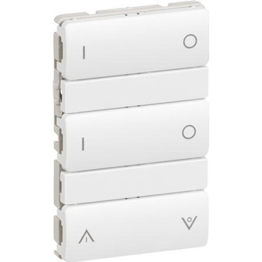 LAURITZ KNUDSEN Batteritryk 6NO, 1,5 modul, LK IHC® Wireless LK FUGA Batteritryk 6NO, 1,5 modul, hvid..