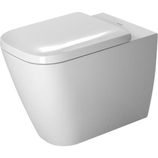 Duravit Happy D.2 toilet, back-to-wall, hvid billede