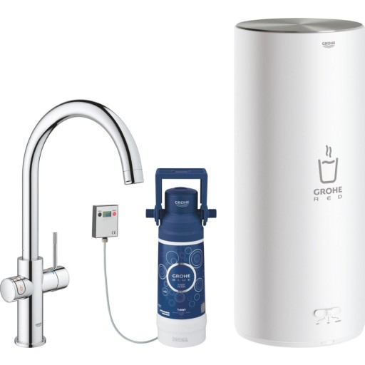 Grohe Red Duo L k&ouml;ksblandare, kokande vatten, krom