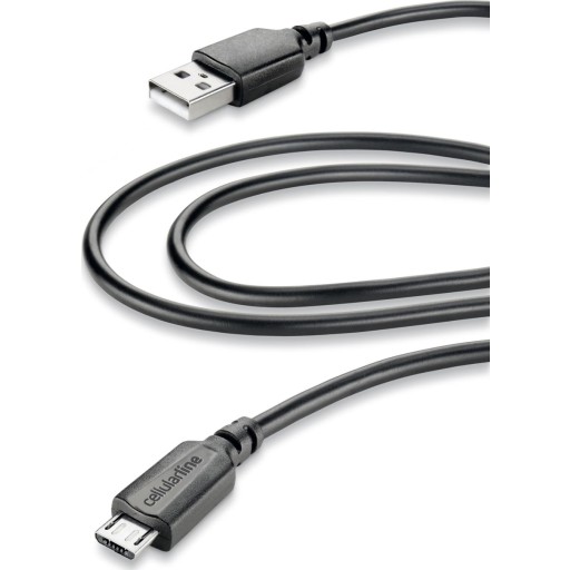 Micro USB ladekabel, 2 meter, til Samsung, Nokia, HTC (restsalg)
