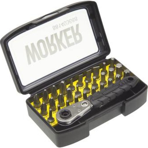 Worker bitssæt med skralde og 32 dele billede