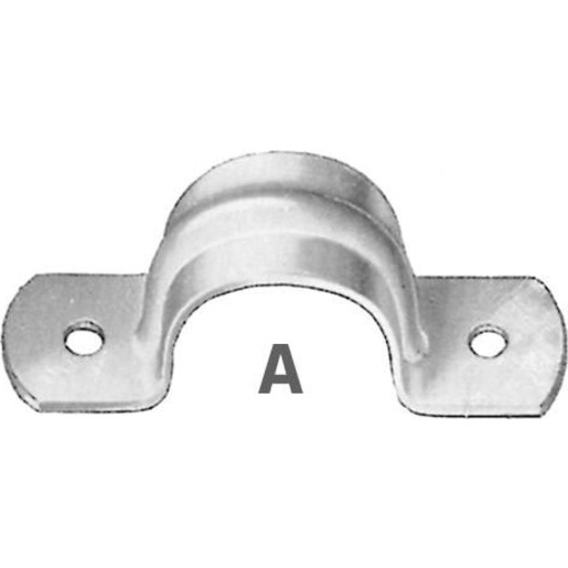 Galvaniseret rrbjle planmontering, 1/2" (ca. 21 mm)