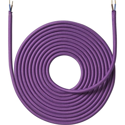 Nielsen Light stofledning, 2x0,75 mm², 4 meter, lilla
