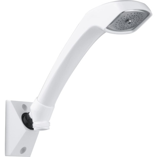 Damixa Perle Spray håndbruser m.vægflange. kugleled. bøjn. m.tap. 73210.20 - OBS denne er hvid