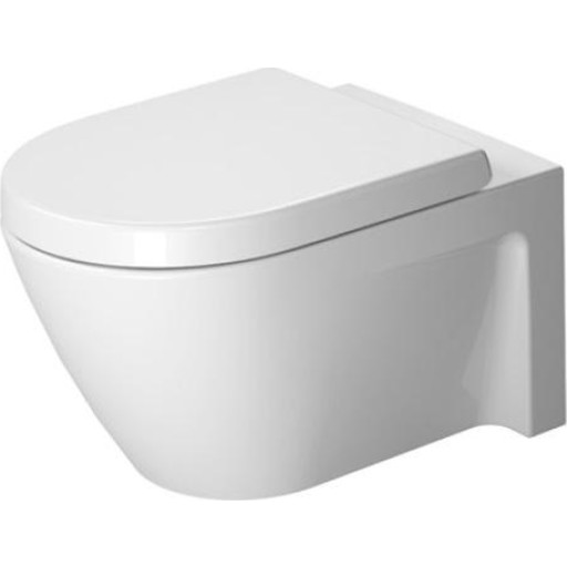Duravit Starck 2 vegghengt toalett, rengjøringsvennlig, hvit Baderom > Toalettet