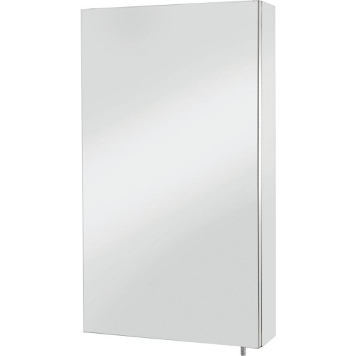 HeFe Anton spejlskab, 30x55 cm, rustfrit stål